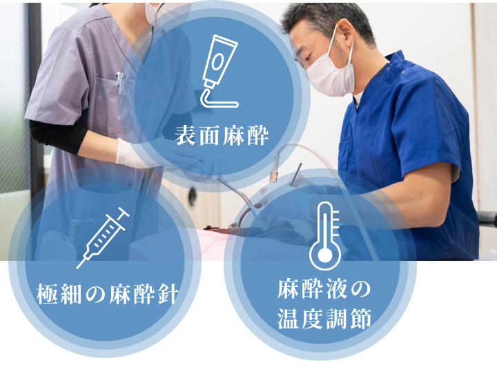 痛みに配慮した、やさしい虫歯治療