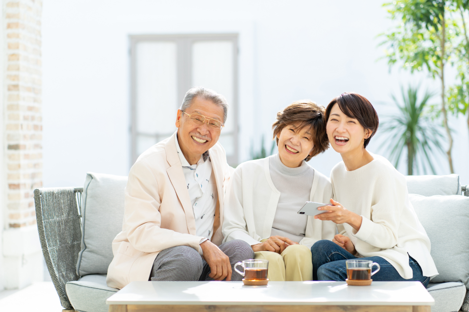 笑顔の家族